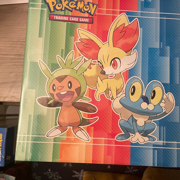 Pokemon Other - Pokemon Card Box with Red, Green, and Blue Design